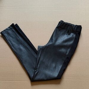 RD Style Black Faux Leather Jogger Pants NWOT